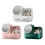 Large Capacity Cosmetic Storage Box With LED Mirror and-Pink 2