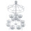2 Layer-12 Count Carousel Cupcake Stand HåLlare Display Wedding Cake Cup Display Stand 2