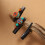 Comfortable Turquoise Hair Clip Handwoven Design-Section 5 6