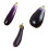 2pcs Faux Eggplants Simulation Aubergines Foam Vegetable-B 2