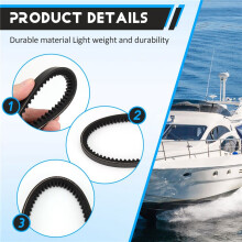 25132-004600 Drive Belt for Marine 4JH Series, Replaces 4JHL 4JH2 4JH3 6PHM 3JHLP Inbord Engines RM25132-004600