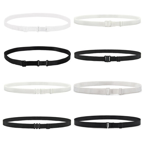 Adjustable Elastic Belt For Kids To Adults-White front buckle 1