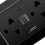 Prise murale USB-C de type thaïlandais, compacte, noire. 5