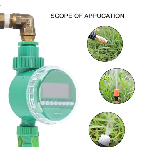 LCD Display Electronic Garden Watering Timer Automatic Irrigation Intelligence Valve Watering Control Device No Battery 2