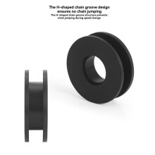 TOOPRE Retenedor de Cadena para Bicicleta, Tensor de Piñón Libre para Bicicleta de Montaña y Carretera, para Eje Pasante de 12 mm/Cierre Rápido