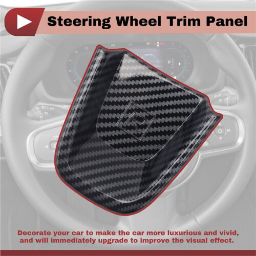 Steering Wheel Trim Panel Decorative Cover Steering Wheel Dashboard Sequins Modified Accessory for  XC40 2019 1