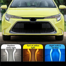 For L/LE/XLE Hybrid Levin 2020 - 2022 Tricolor Car LED Daytime Running Light DRL Fog Lamp Accessories