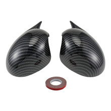 Rearview Mirror Cover Rearview Mirror Guard for   COOPER R55 R56 R57 R58 R60 Side Door Rearview Cover Caps,A