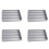 4X Battenberg Battenberg Cake Pan, Commercial Weight Anodised Aluminium, Silver A 1