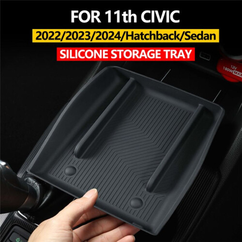 For  2022-2025 11th  Wireless Silicone Protective Pad for Central Storage Compartment 1