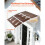 Auvent de porte d'entrée - DUOKU - TH40X48B-C - 100x120 cm - Polycarbonate - Système de drainage 3