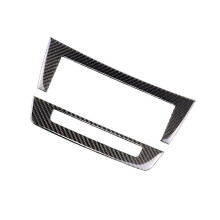 Real Soft Carbon Fiber Car Center Console Panel Cover Trim Sticker for C Class W204 2011 2012 2013