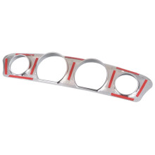 Copri-Strumento per Moto con Foro Rotondo, Cornice per Touring Electra Glide Street Glide Ultra 2014-2025, Placcatura Argento
