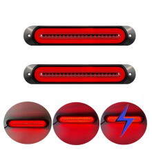 2Pcs Car 12V 24V Tail Lights 68 LED Turn Signals Lamp Brake Lights Lights for Trailer Truck RV SUV UTV
