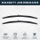 Car Wiper Front Wiper Blade 22In+22In for - SLK Class R170 1996-2004 Hook Windshield Windscreen Front Window 4