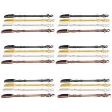 24PCS Pala Snuff Spoon, Foro Appeso Pala Cucchiaio Medicina per Riempire Fiale con Sali Pala Collana Cucchiaio