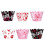 Pack of 6 Versatile Pastry Baking Cups Food Grade Liners For 1