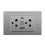 Thailand Type USB-C Wall Outlet, Space-Saving Gray Electrical Receptacle 2