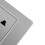 Thailand Type USB-C Wall Outlet, Space-Saving Gray Electrical Receptacle 7
