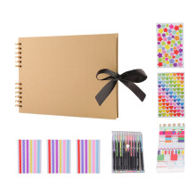 Memory Book With 80 Pages and Accssories DIY-Yellow