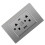 Thailand Type USB-C Wall Outlet, Space-Saving Gray Electrical Receptacle 10