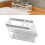 Multifunctional Iron Kitchen Sink Organizer with Drip Tray – White 1