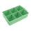 Grüne Silikon-Eiswürfelform für 6 Eiswürfel 175x110x50mm 2