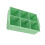 Grüne Silikon-Eiswürfelform für 6 Eiswürfel 175x110x50mm 8