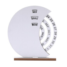 Manueller rotierender Jahreskalender aus-weißer Mond1