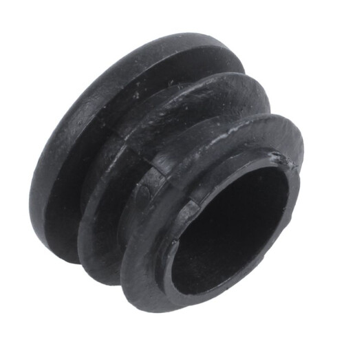 Plastic Round Cap Chair Table Legs Ribbed Tube Insert 22mm Dia 100 Pcs