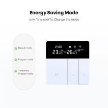 Tuya WiFi Termostato Inteligente Temperatura ÁGua EléTrica Aquecimento de Piso Controlador de Caldeira A GáS para Yandex Alice Alexa (A)