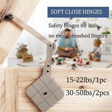 Toy Box Hinge Soft Close Chest Hinge Safety Cover Support Hinge for Wooden Box Blanket Chest Bench Cover,2Pcs