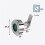 Drawer Fingerprint Lock Password Mailbox Lock Biometric Drawer Lock Fingerprint Rechargeable Keyless Electronic Lock(B) 8