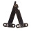 Furniture Box Rotatable Folding Lid Support Hinge Bronze Tone 8Pcs 8