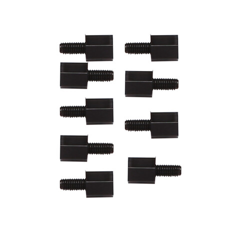 200X Motherboard Nylon Hex Standoff Threaded Spacer M3 Thread 6+6mm Black 1