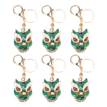 Kawaii Anime Keychain Ring, Bling Crystal Cute Keychains for Women Funny Characters Fashion Design Multi-Use Pendant