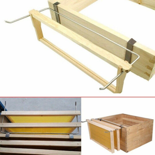 2X Beekeeper Stainless Steel Beekeeping Frame Holder Bee Hive Perch Side Mount Tool 1