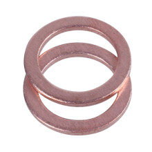 60 Pcs 10mm x 14mm x 1mm Copper Washer Seal Spacer Seal