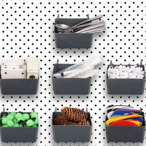 20Pcs Pegboard Box, Pegboard Bin Kit, Pegboard Basket Storage Organizer, Pegboard Accessories Parts for Organizing Tools 2