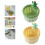 Cactus Sink Drain Filter, Push to Dump, Sink Drain Basket Filter, Kitchen Garbage Collection Filter Yellow 3