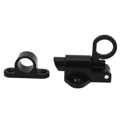 10X Aluminum Alloy Security Automatic Window Gate Lock Spring Bounce Door Bolt , Black 1