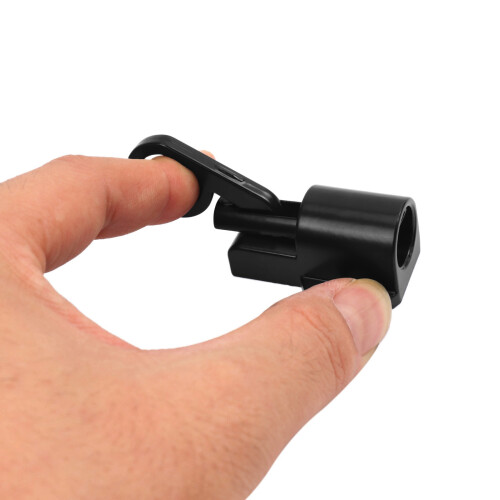 10X Aluminum Alloy Security Automatic Window Gate Lock Spring Bounce Door Bolt , Black 2