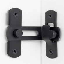 90 Degree Flip Barn Door Lock Protect Privacy-Security Gate Hook Lock for Barn Sliding Door Antique Lock