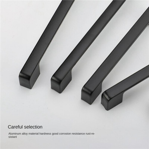 30Pcs Black Handles for Furniture Cabinet Knobs and Handles Kitchen Handles Drawer Knobs Cabinet Pulls 96mm 2
