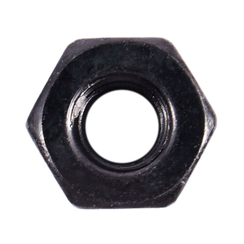 M2.5X0.45mm Zinc Plated Nylon Insert Hex Lock Nuts Black 100Pcs