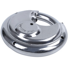 1X PADLOCKS HEAVY DUTY 70MM RUNDES SCHEIBENSCHLOSS mit 1 SCHLÜSSELN