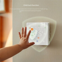 Tuya WiFi Thermostat for Water/Electric Floor Heating Gas Boiler Remote Temperature APP Voice Controller Black