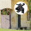 Quick Pin Door Bolt Automatic  Gate Lock Post Mount Self-Locking Bolts 6