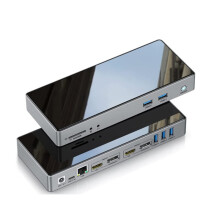 16In1 Type-C USB 3.0 Docking Station USB C Docking Station with Dual Monitor 4K -Compatible 5K Triple Display