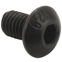 M5X8mm Button Hex Socket Cap Screw Bolt Black 100 Pcs